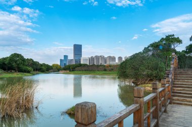 Çin 'deki Lakeside modern ofis binası