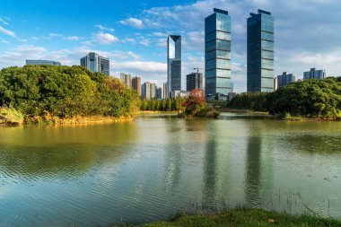 Çin 'deki Lakeside modern ofis binası