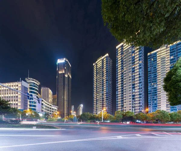 Moving Car Blur Light City Night — Stock Photo, Image