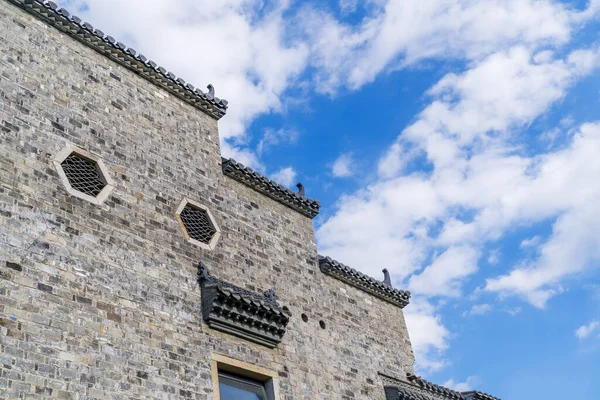 Çin Antik Mimari Çatı Ayrıntıları Hui Biçimi — Stok fotoğraf