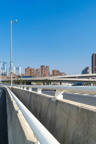 Highway Viaduct Blue Clouds — Stock Photo, Image