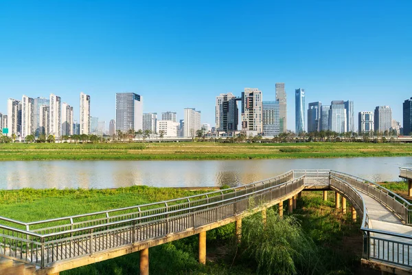 Dagopname Van Skyline Van Stad — Stockfoto