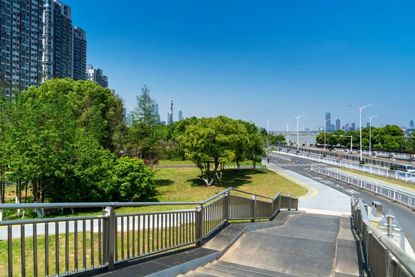 Strada Urbana Vuota Edifici Città — Foto Stock