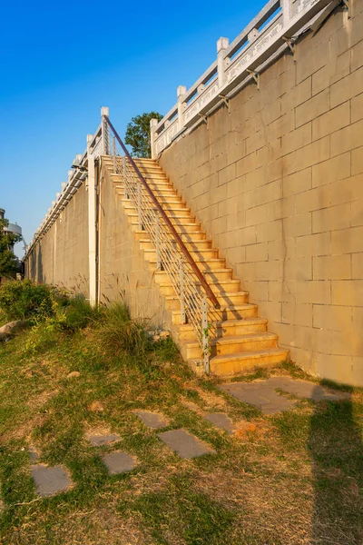 Close Details Railing Stairs — Stock Photo, Image