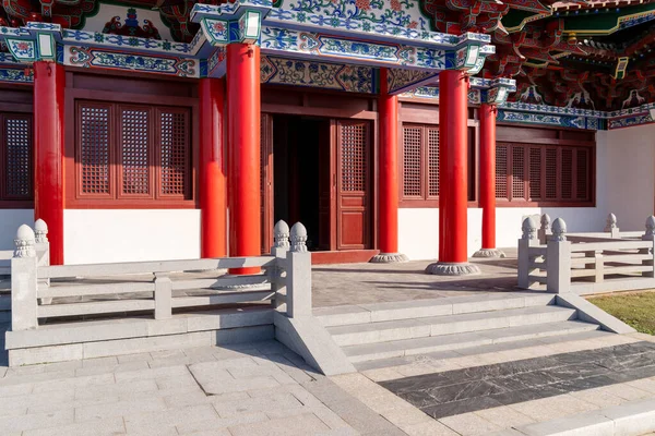 Pavilhão Tengwang Nanchang Arquitetura Tradicional Chinesa Antiga Feita Madeira — Fotografia de Stock