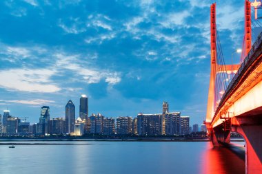 Nanchang City, Jiangxi Eyaleti, Çin 'de kentsel mimari manzarası