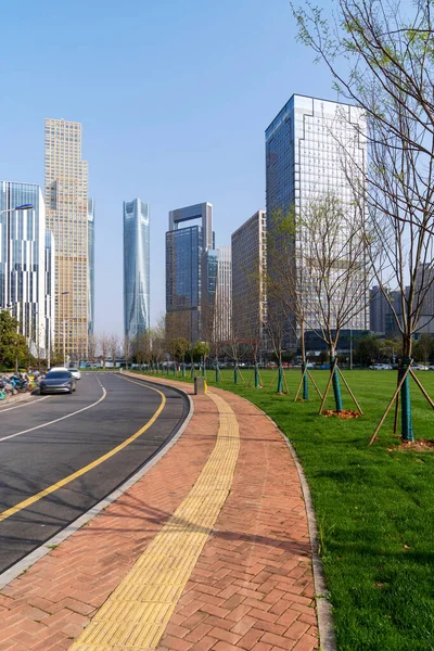 Century Avenue Street Scene Shanghai Lujiazui China — Stock Photo, Image