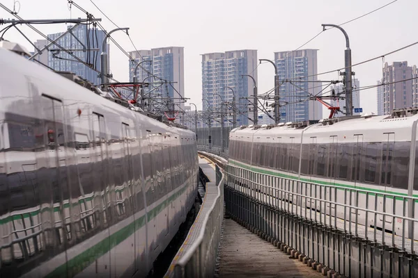 Paisaje Urbano Monorraíl Tren Del Cielo Tokio —  Fotos de Stock