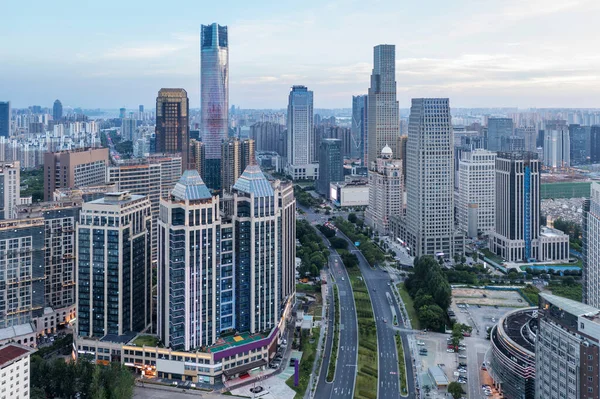 Dagopname Van Skyline Van Stad — Stockfoto