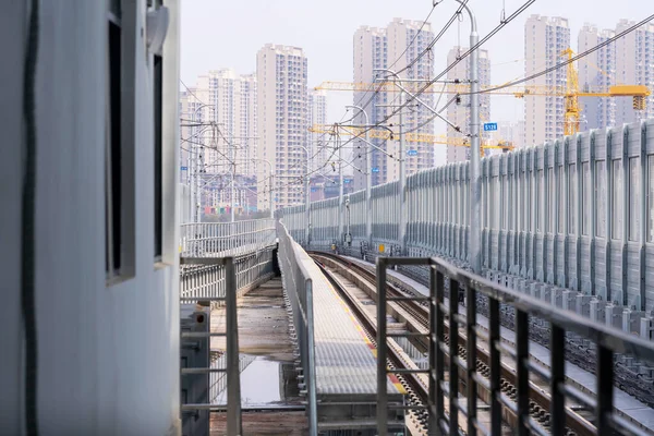Városkép Tokiói Egysínű Égi Vonatról Jogdíjmentes Stock Fotók