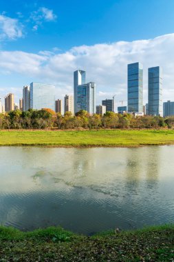Çin 'deki Lakeside modern ofis binası