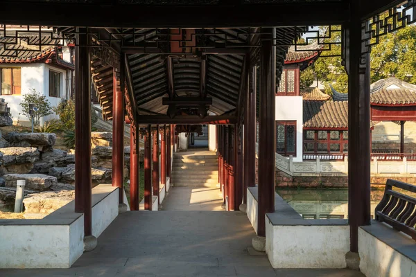 Corridor Van Klassieke Architectuur China — Stockfoto