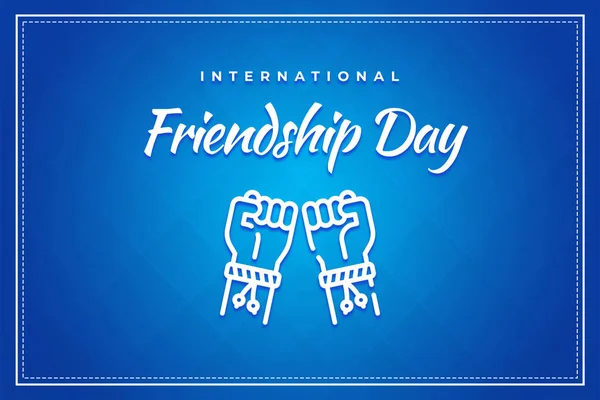 Happy friendship day banner or international friendship day 30 july