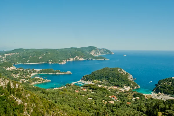 Corfu, paleokastrica, sahil — Stok fotoğraf