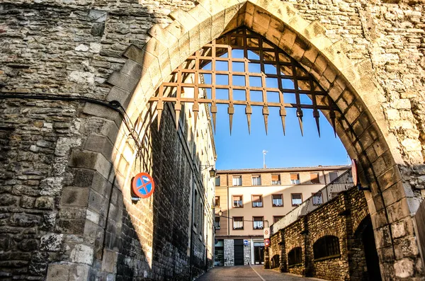 La muralla histórica de Vitoria — Foto de Stock