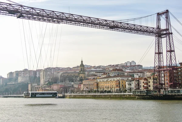 De oude brug van portugalete (Baskenland, Spanje) — Stockfoto