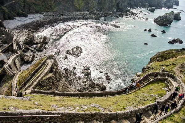 Сан-Хуан де gaztelugatxe церква (Країна Басків, Іспанія) — стокове фото