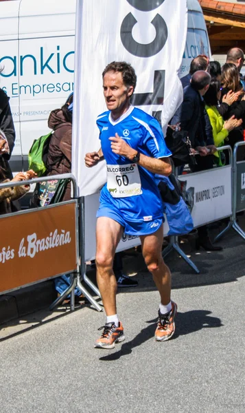 Murgia (alava, İspanya yarışa katılan birkaç koşucu) — Stok fotoğraf