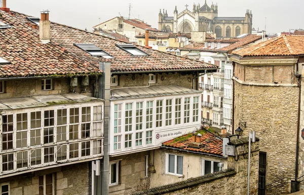 De middeleeuwse stad van vitoria alava, Spanje — Stockfoto