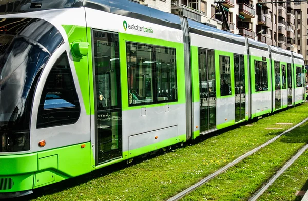 Le tramway de Vitoria Alava, Espagne Photo De Stock