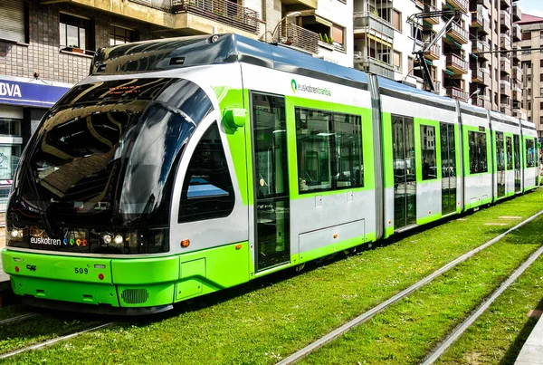 Le tramway de Vitoria Alava, Espagne Images De Stock Libres De Droits