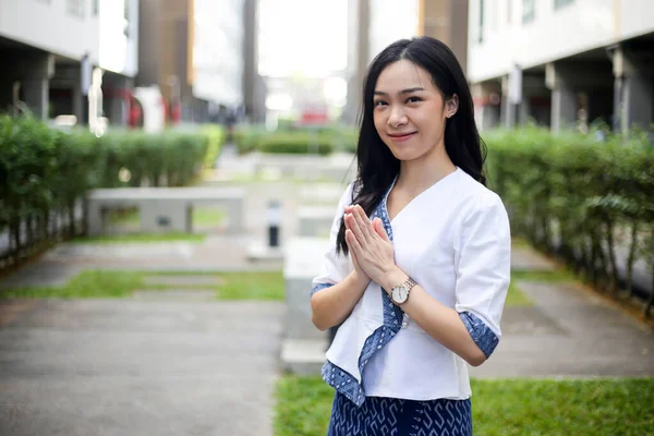 Asyalı Kadın Klasik Tarz Tayland Kültürü Tayland Geleneksel Kadın Tayland — Stok fotoğraf