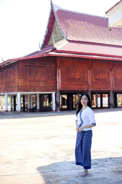 Asian Woman Vintage Style Thailand Culture Thailand Traditional Woman Thailand — Foto Stock