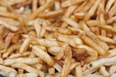 Fransız patates kızartması. arka plan.