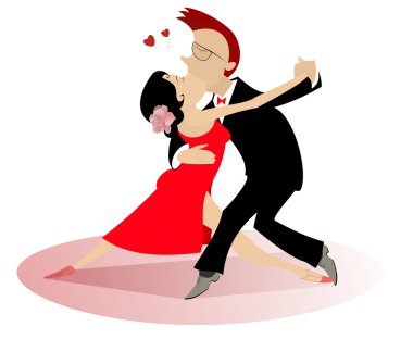 romantik dans eden erkek ve kadın