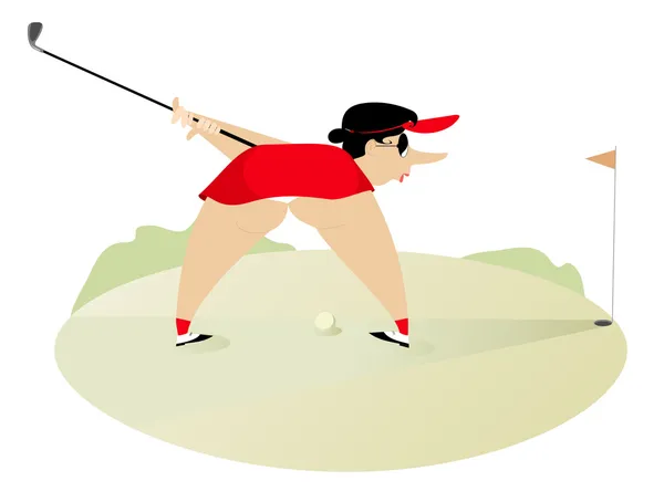 Buona giornata per giocare a golf — Vettoriale Stock
