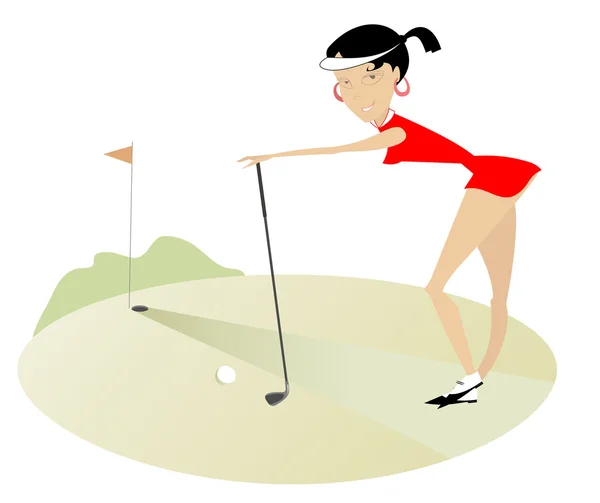 Good day for playing golf — Stock Vector
