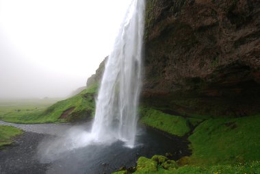 Waterfall at Eyjafjallajökull volcano