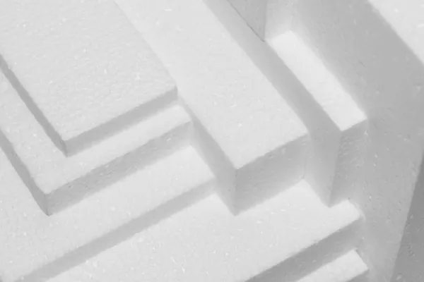 Polystyrene sheets — Stock Photo, Image