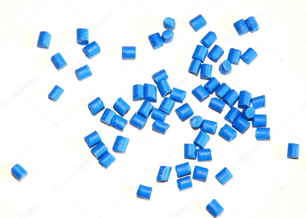 Blue pellets