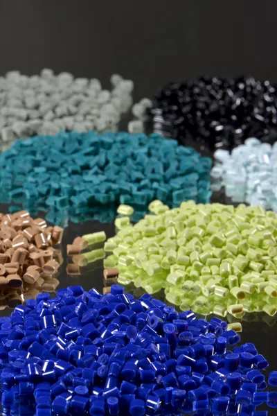 Färgade polymer hartser — Stockfoto