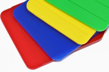 Plastik tabaklar sampels renk