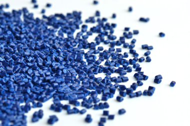 Mavi termoplastik polimer reçine