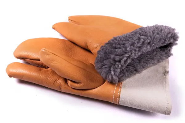 2 ζευγάρι γάντια εργασίας δέρματος — Φωτογραφία Αρχείου
