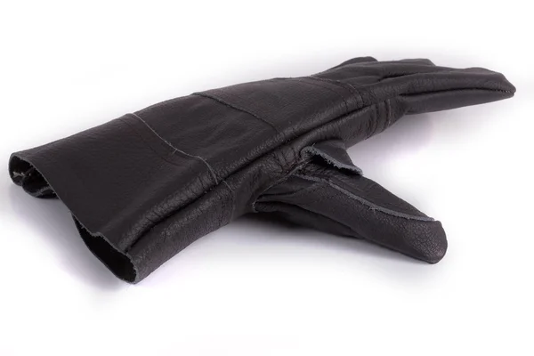 Black work gloves on white background — Stock Photo, Image