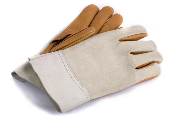 Work gloves on white background — Stock Photo, Image