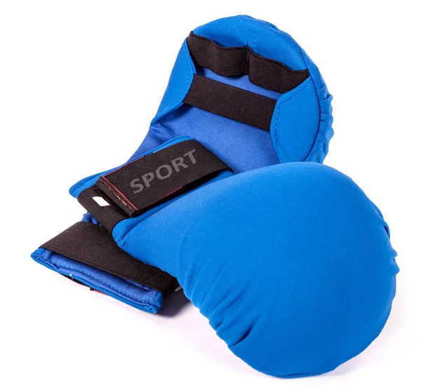 Blue sport gloves — Stock Photo, Image