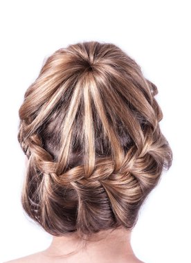 Modern weddting saç modeli
