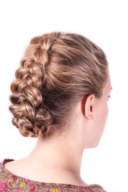 Modern weddting saç modeli