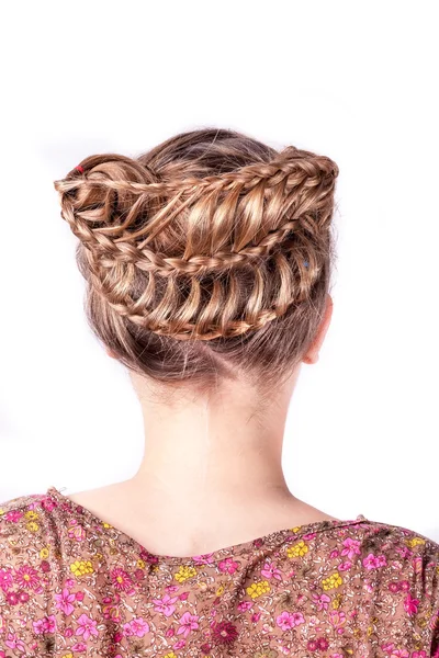 Modern weddting hairstyle — Stock Photo, Image
