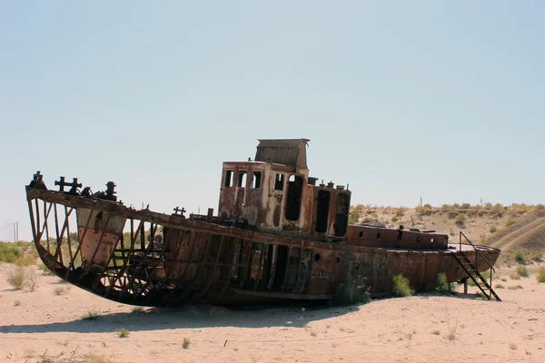 Os navios no deserto — Fotografia de Stock