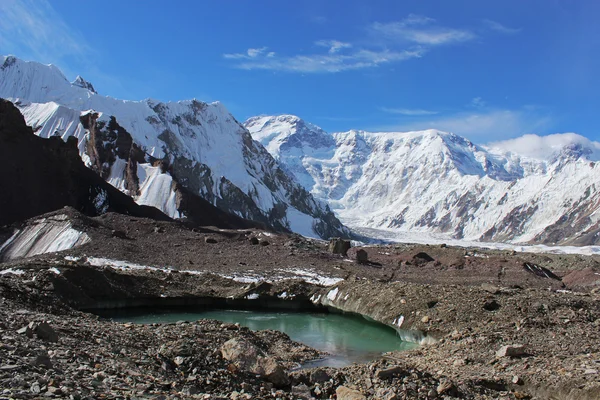 Kyrgyzstan - Pobeda Peak (Jengish Chokusu ) 7,439 m — Stock Photo, Image