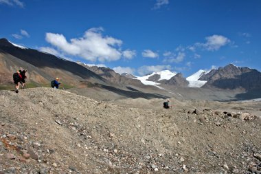trekking tien shan dağlar, ak-shyrak bölgesi, Kırgızistan