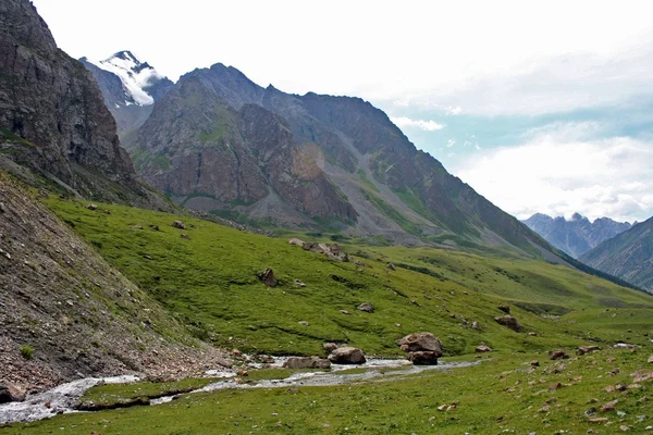 Ashukashka Su údolí, Ťan-Šan, Kyrgyzstán — Stock fotografie