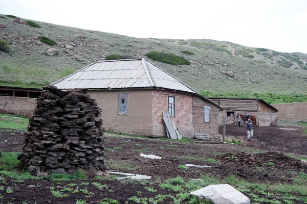 Orta Asya'da yurt kampı — Stok fotoğraf