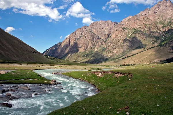 River in Dzhuku Valley, Tien Shan mountains, Kyrgyzstan Stock Picture